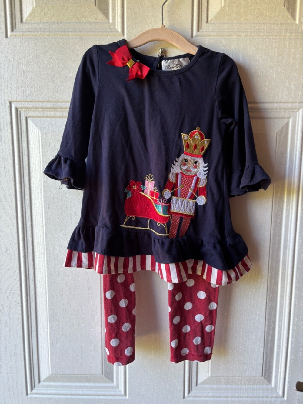 Rare Editions Navy & Red Nutcracker Pajama Set